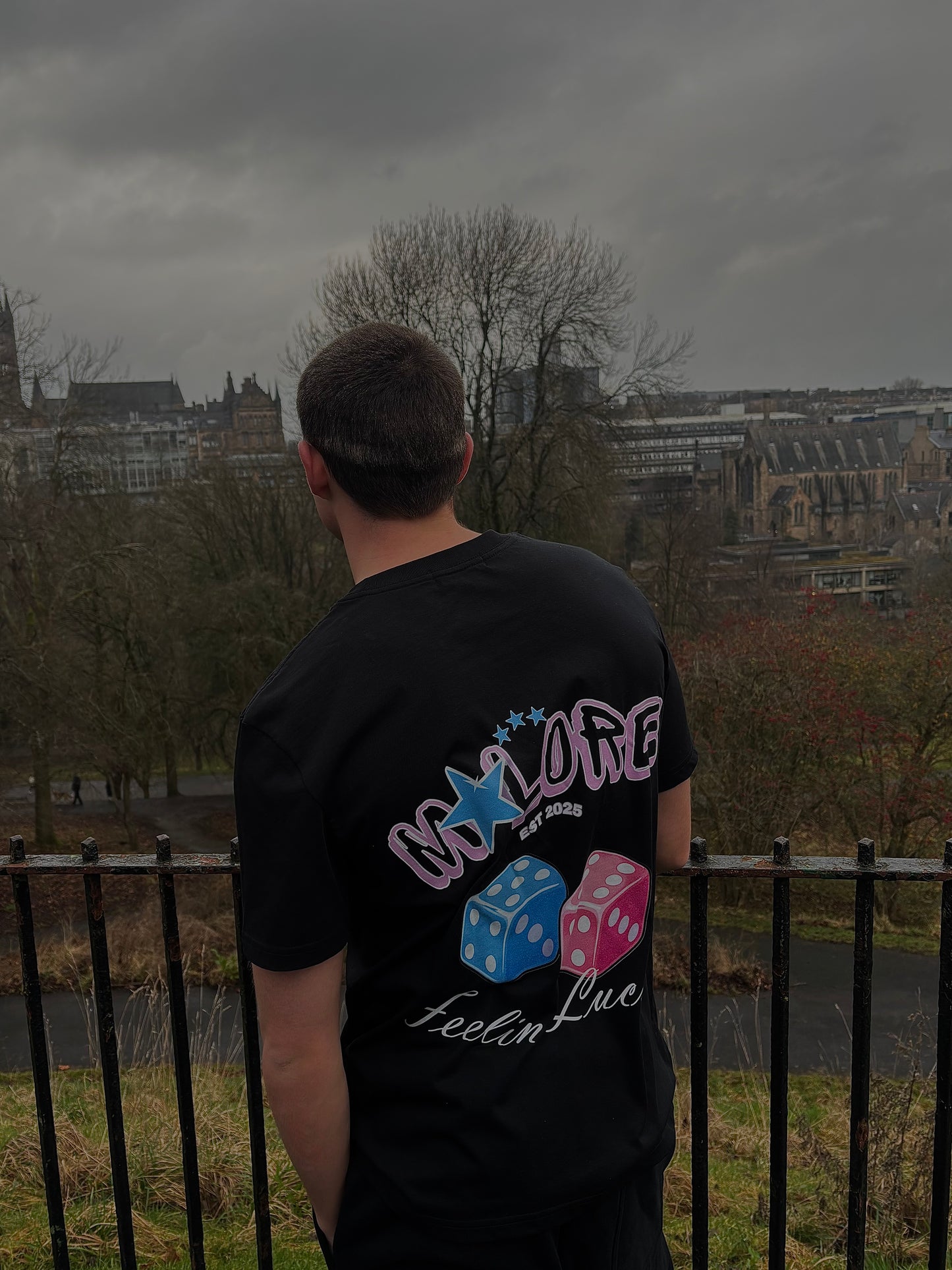 Classic Fit Feelin’ Lucky Tee Black