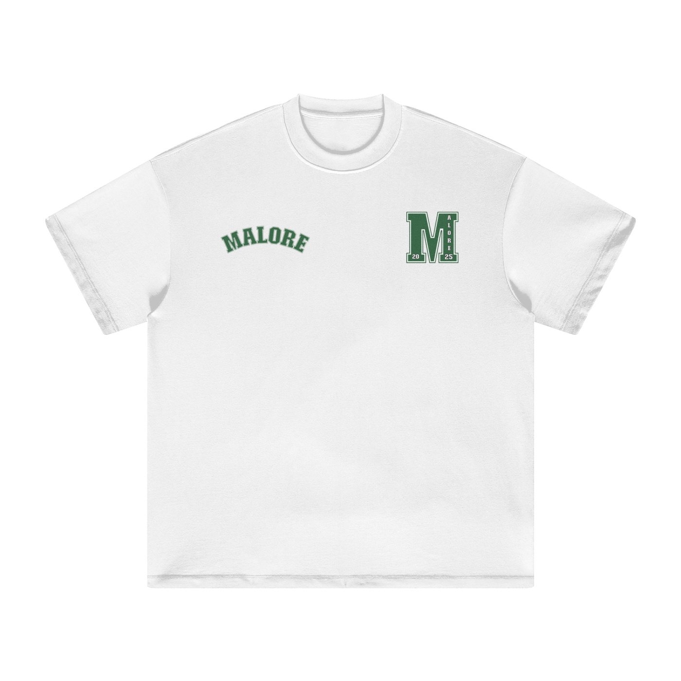 Oversized Malore “M” Logo T-Shirt Green/White(Go A Size Down)