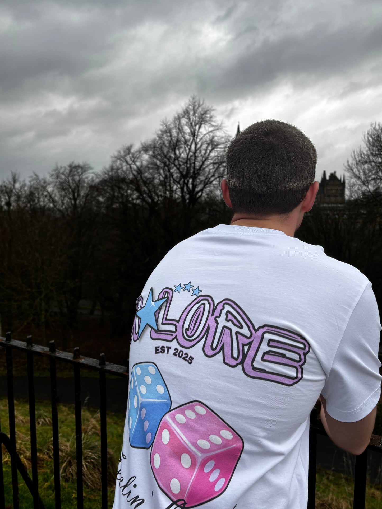 Classic Fit Feelin’ Lucky Tee White