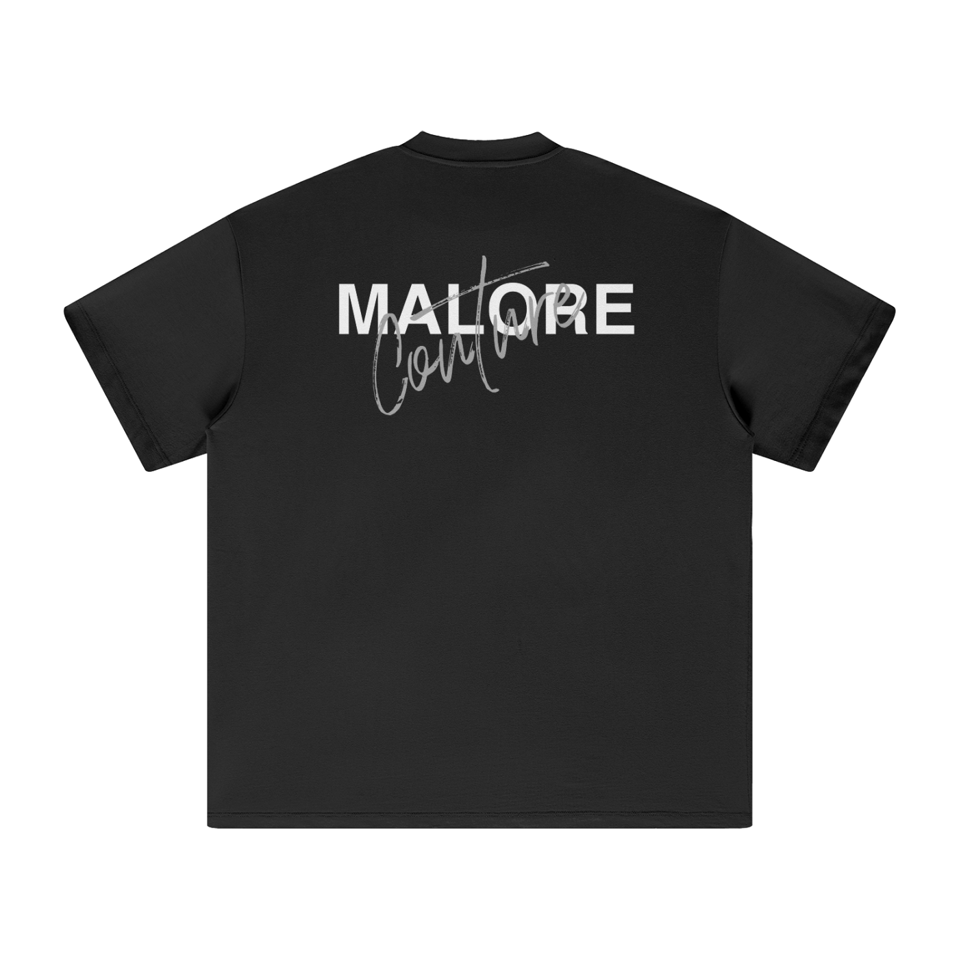 Oversized Malore Couture Tee Black(Go A Size Down)