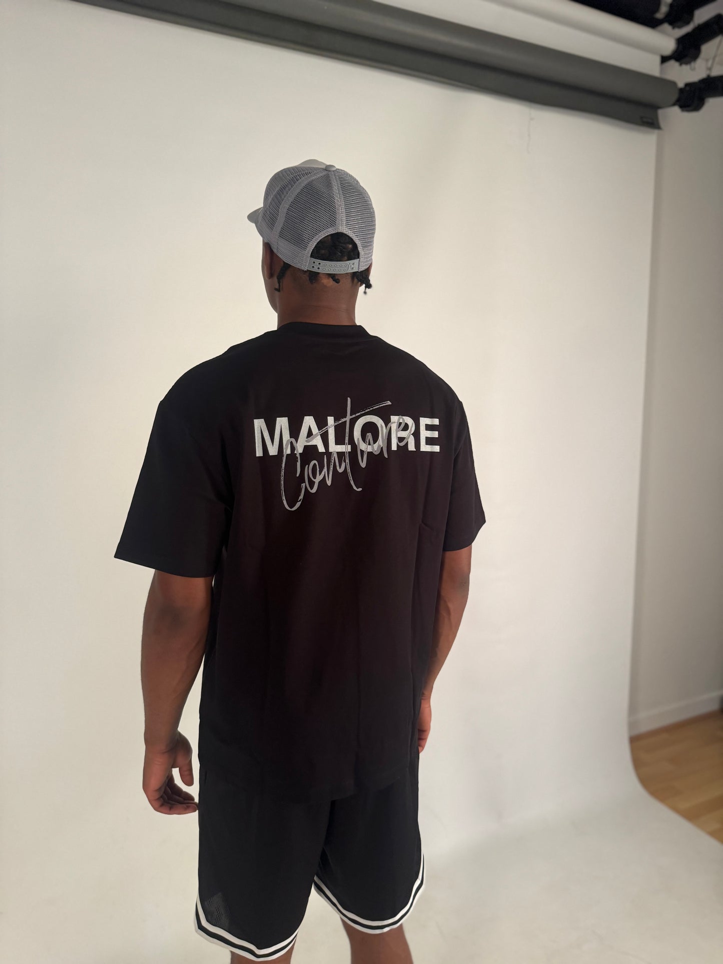 Oversized Malore Couture Tee Black(Go A Size Down)