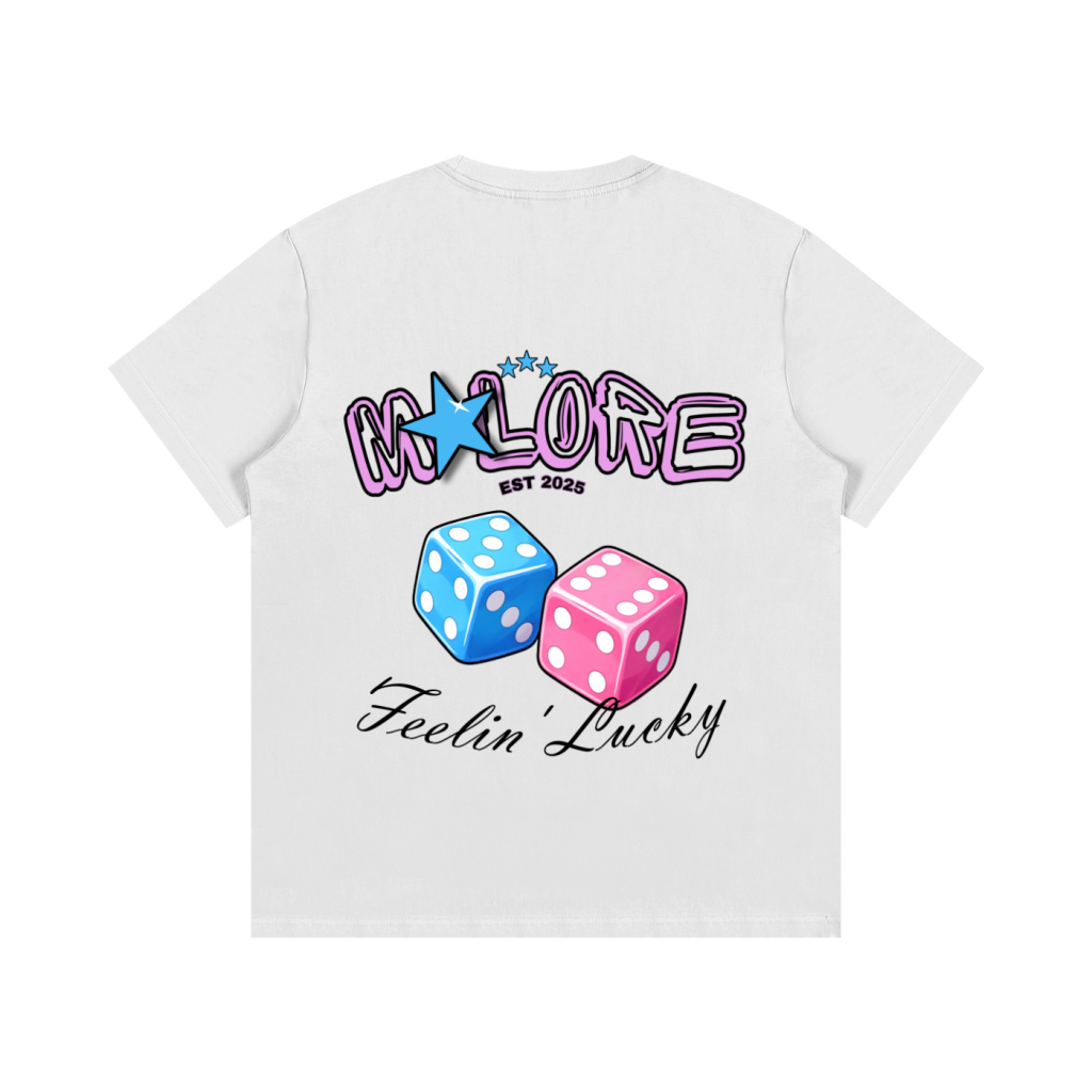 Classic Fit Feelin’ Lucky Tee White