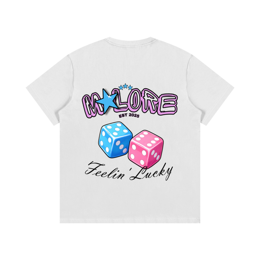 Classic Fit Feelin’ Lucky Tee White